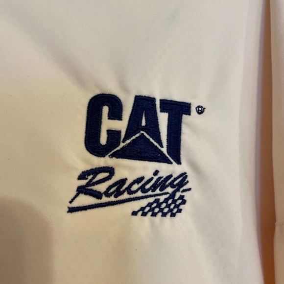 CAT Racing Yellow Long Sleeve Pullover  Windbreaker Jacket Men’s Size 2XL - Picture 2 of 6